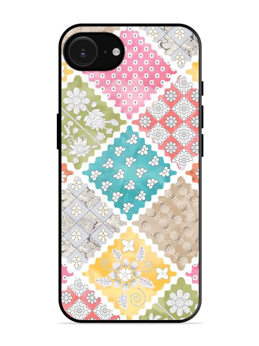 Patchwork Dreamscape Glossy Soft Edge Case for Apple Iphone 16E