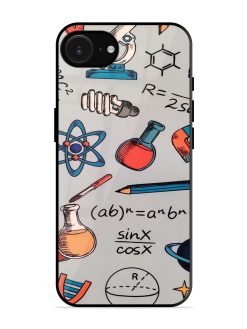 Science Doodle Delight Glossy Soft Edge Case for Apple Iphone 16E