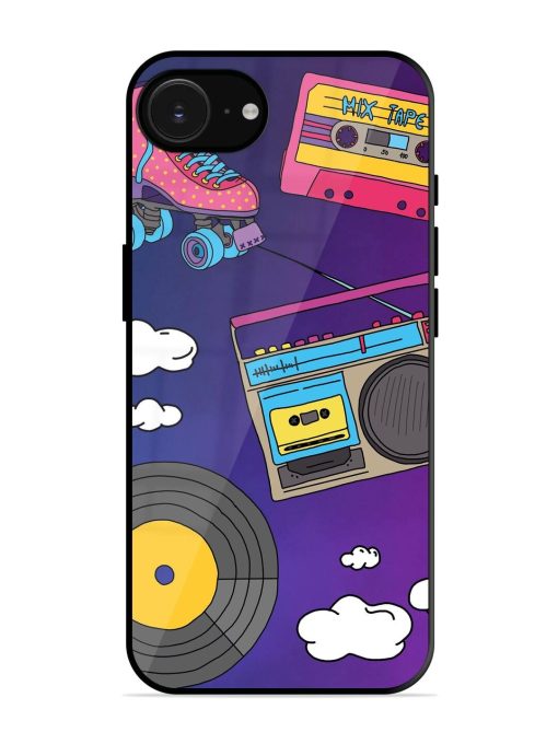 Retro Vibes Glossy Soft Edge Case for Apple Iphone 16E