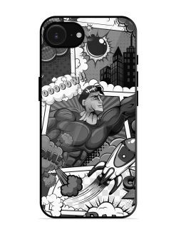 Comic Book Chaos Glossy Soft Edge Case for Apple Iphone 16E