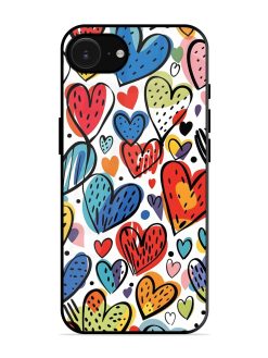 Heartfelt Harmony Glossy Soft Edge Case for Apple Iphone 16E