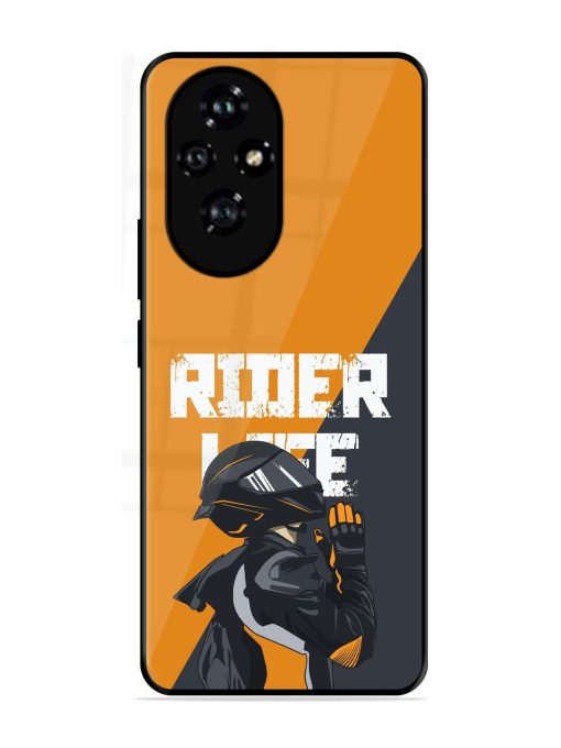 Ride Never Ends Glossy Soft Edge Case for Honor 200 Pro (5G)