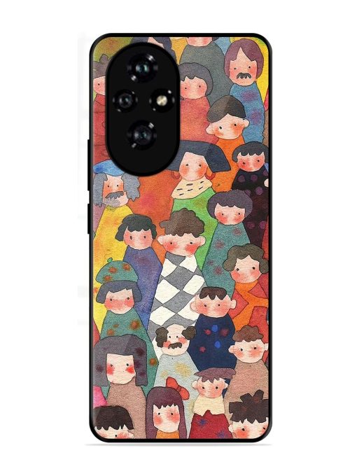 Blooming Arcs Glossy Soft Edge Case for Honor 200 Pro (5G)