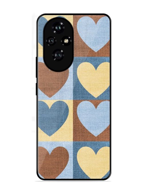 Hearts On Canvas Glossy Soft Edge Case for Honor 200 Pro (5G)