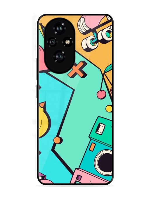 Retro Remix Glossy Soft Edge Case for Honor 200 Pro (5G)