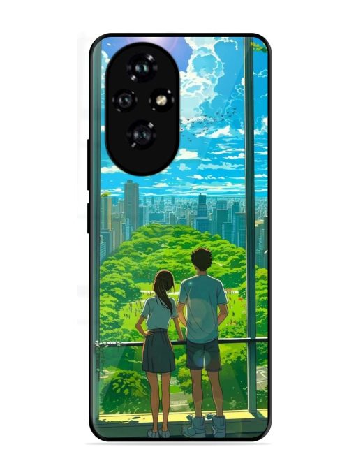 Cyberpunk Dreamscape Glossy Soft Edge Case for Honor 200 Pro (5G)