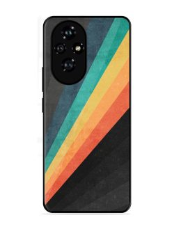 Retro Spectrum Glossy Soft Edge Case for Honor 200 Pro (5G)
