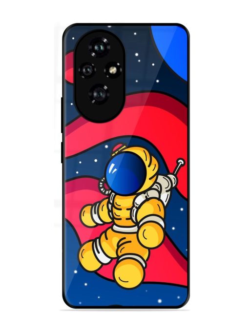 Cosmic Cruiser Glossy Soft Edge Case for Honor 200 Pro (5G)