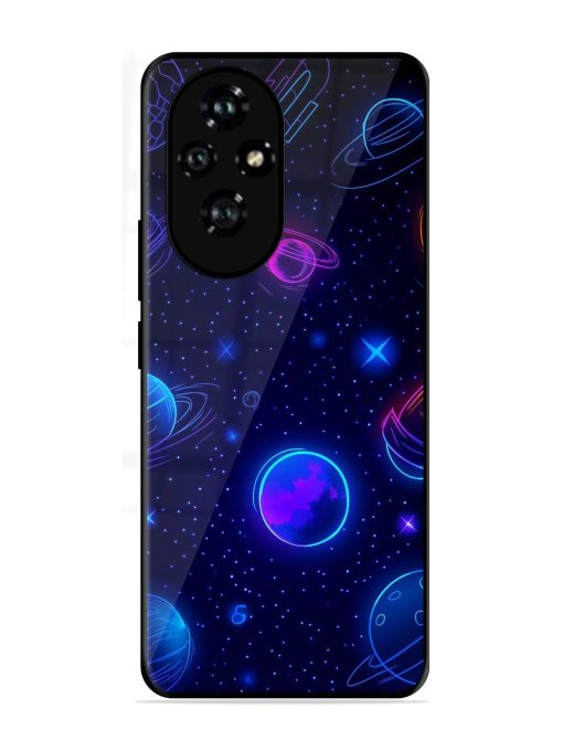Neon Cosmos Glossy Soft Edge Case for Honor 200 Pro (5G)