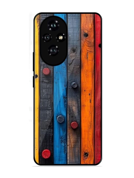Rainbow Plank Glossy Soft Edge Case for Honor 200 Pro (5G)
