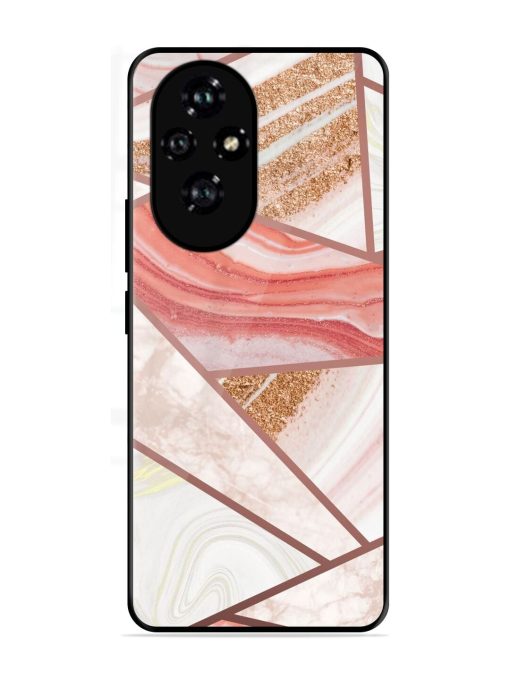 Rosy Mosaic Glossy Soft Edge Case for Honor 200 Pro (5G)