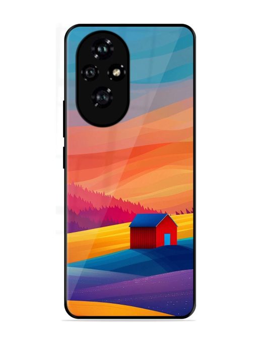 Sunset Solitude Glossy Soft Edge Case for Honor 200 Pro (5G)