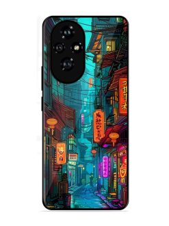 Neon Nightscape Glossy Soft Edge Case for Honor 200 Pro (5G)