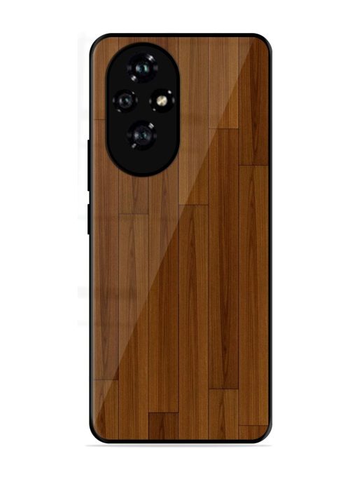 Warm Woodgrain Glossy Soft Edge Case for Honor 200 Pro (5G)