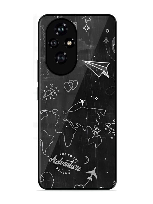 Wanderlust Sketchbook Glossy Soft Edge Case for Honor 200 Pro (5G)