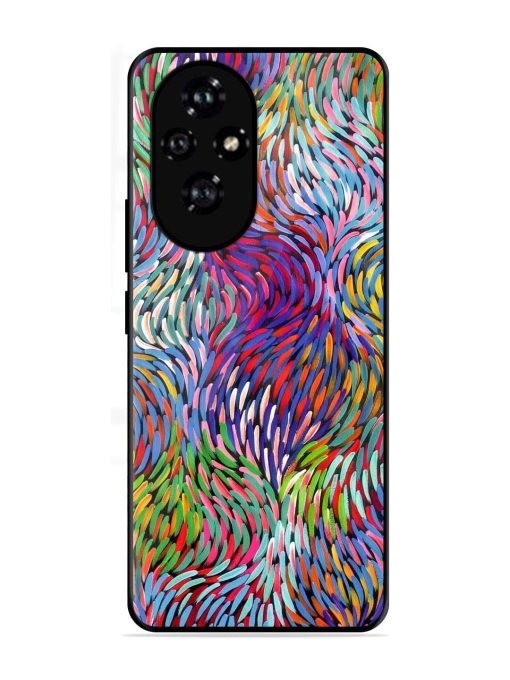 Vibrant Waves Glossy Soft Edge Case for Honor 200 Pro (5G)