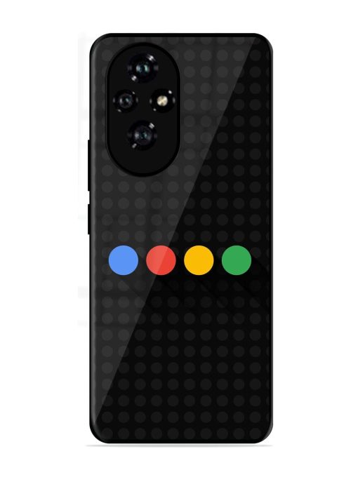 Google Dots Glossy Soft Edge Case for Honor 200 Pro (5G)