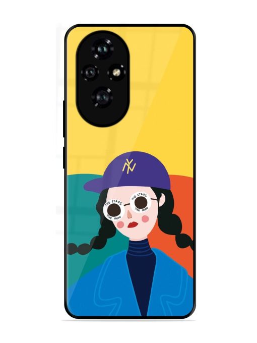 Starry-Eyed Girl Glossy Soft Edge Case for Honor 200 Pro (5G)