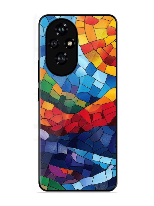 Mosaic Sunset Glossy Soft Edge Case for Honor 200 Pro (5G)