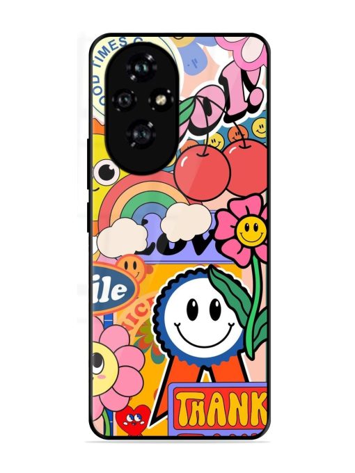 Good Times Good Vibes Glossy Soft Edge Case for Honor 200 Pro (5G)