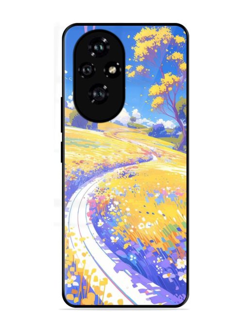 Vibrant Spring Meadow Glossy Soft Edge Case for Honor 200 Pro (5G)