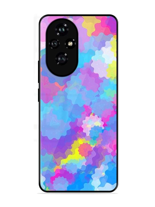 Psychedelic Cloud Burst Glossy Soft Edge Case for Honor 200 Pro (5G)