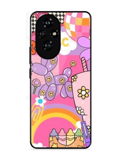 Whimsical Y2K Chaos Glossy Soft Edge Case for Honor 200 Pro (5G)