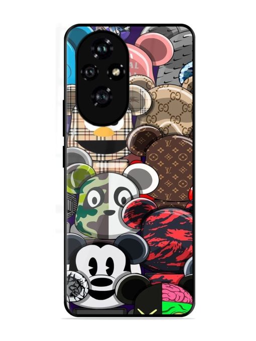 Streetwear Bearbrick Extravaganza Glossy Soft Edge Case for Honor 200 Pro (5G)