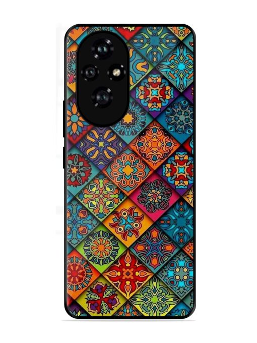 Patchwork Mandala Mosaic Glossy Soft Edge Case for Honor 200 Pro (5G)
