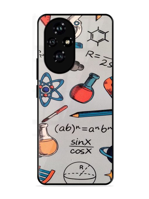 Science Doodle Delight Glossy Soft Edge Case for Honor 200 Pro (5G)