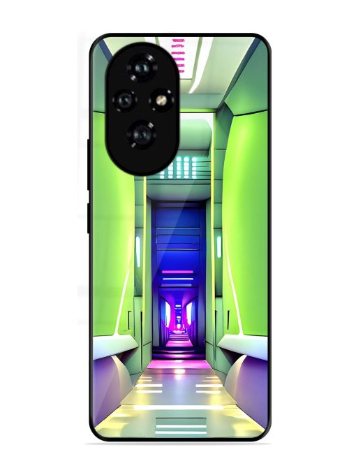 Neon Corridor Glossy Soft Edge Case for Honor 200 Pro (5G)