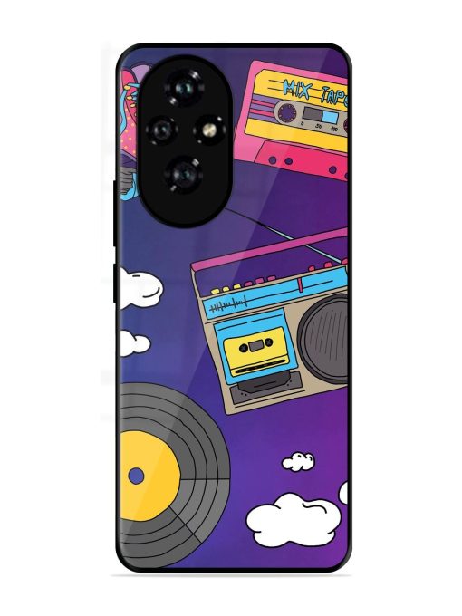 Retro Vibes Glossy Soft Edge Case for Honor 200 Pro (5G)