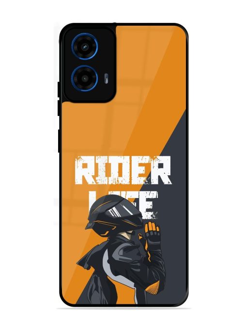 Ride Never Ends Glossy Soft Edge Case for Motorola Moto G45 (5G)