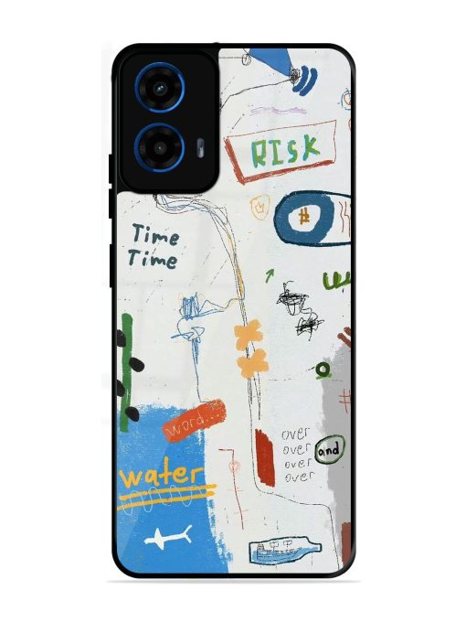 Mind Map Madness Glossy Soft Edge Case for Motorola Moto G45 (5G)