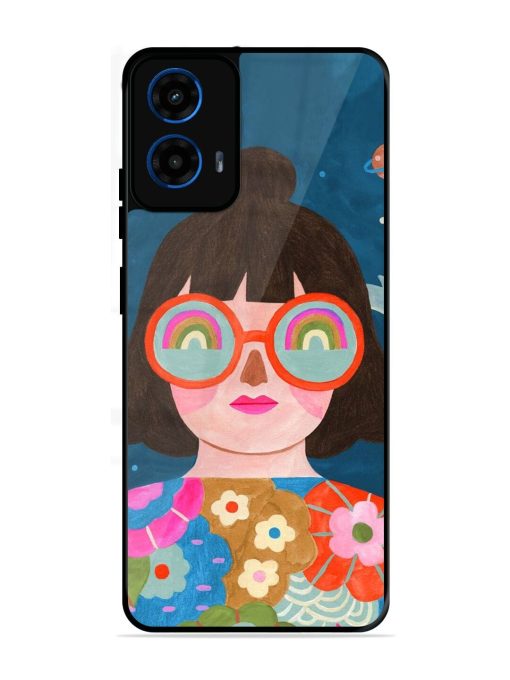 Dreamscape Vision Glossy Soft Edge Case for Motorola Moto G45 (5G)