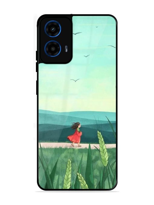 Solitude'S Serenity Glossy Soft Edge Case for Motorola Moto G45 (5G)