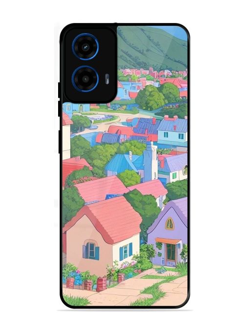 Pastel Paradise Glossy Soft Edge Case for Motorola Moto G45 (5G)
