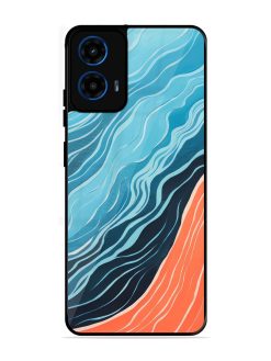 Oceanic Divide Glossy Soft Edge Case for Motorola Moto G45 (5G)