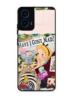 Mad Hatter'S Collage Glossy Soft Edge Case for Motorola Moto G45 (5G)