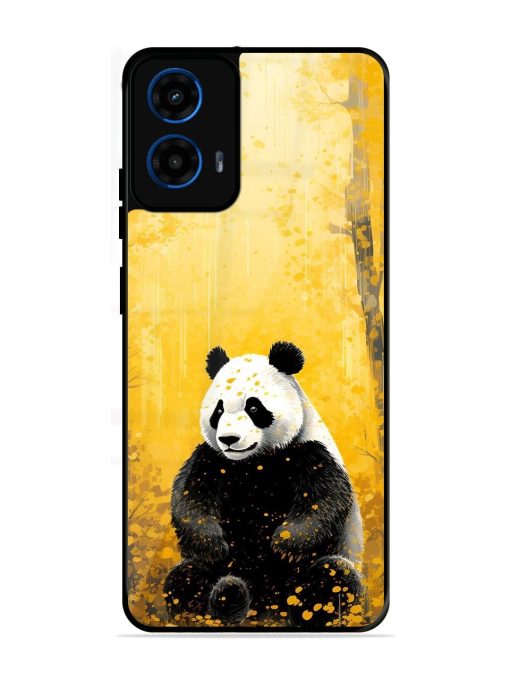 Golden Solitude Glossy Soft Edge Case for Motorola Moto G45 (5G)