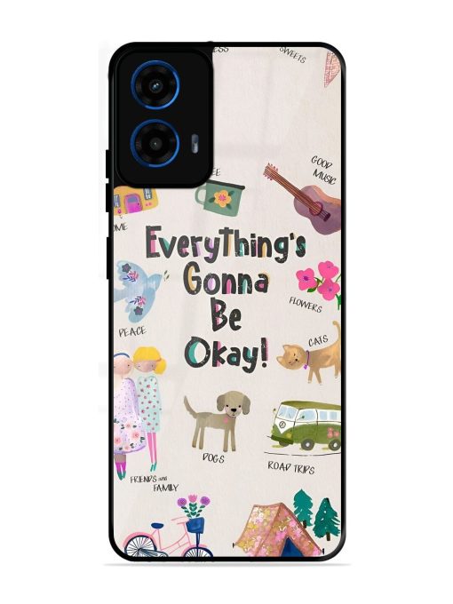 Sunshine And Smiles Glossy Soft Edge Case for Motorola Moto G45 (5G)