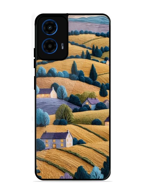 Rolling Hilltop Haven Glossy Soft Edge Case for Motorola Moto G45 (5G)