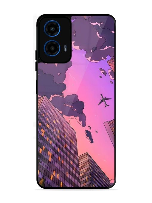 Urban Twilight Glossy Soft Edge Case for Motorola Moto G45 (5G)