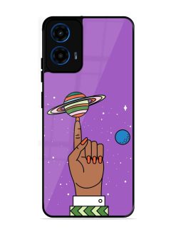 Spinning The Universe Glossy Soft Edge Case for Motorola Moto G45 (5G)