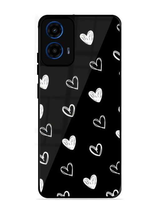 Scattered Hearts Glossy Soft Edge Case for Motorola Moto G45 (5G)