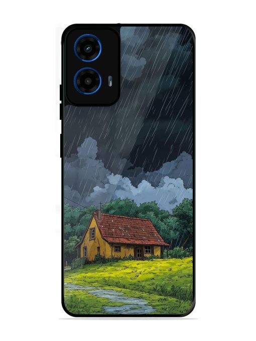 Rainy Day Retreat Glossy Soft Edge Case for Motorola Moto G45 (5G)