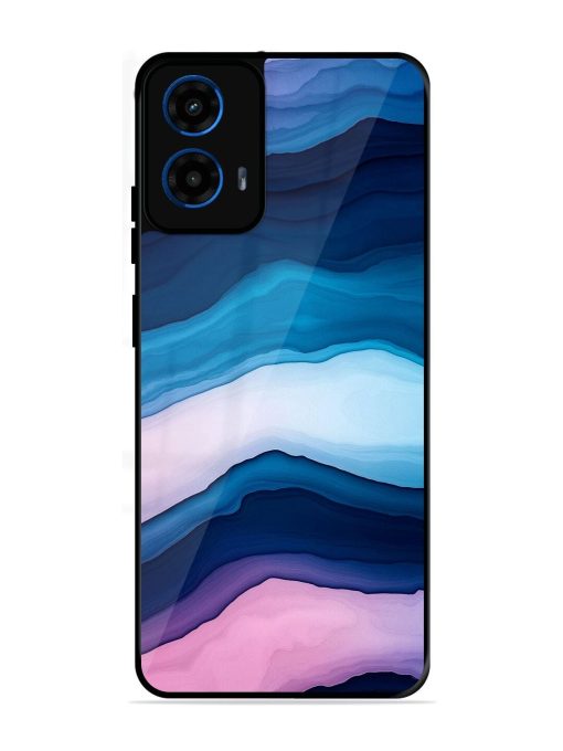 Oceanic Layers Glossy Soft Edge Case for Motorola Moto G45 (5G)