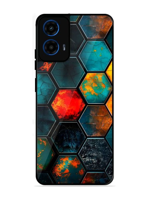 Hexagon Hive Glossy Soft Edge Case for Motorola Moto G45 (5G)