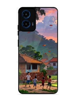 Sunset Play Glossy Soft Edge Case for Motorola Moto G45 (5G)