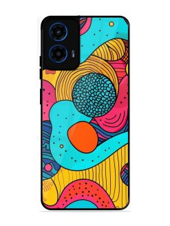 Psychedelic Patterns Glossy Soft Edge Case for Motorola Moto G45 (5G)